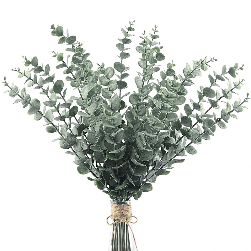 Fiddle Leaf Fig - 20 adet Yapay Okaliptüs Kaynaklanıyor Yeşil