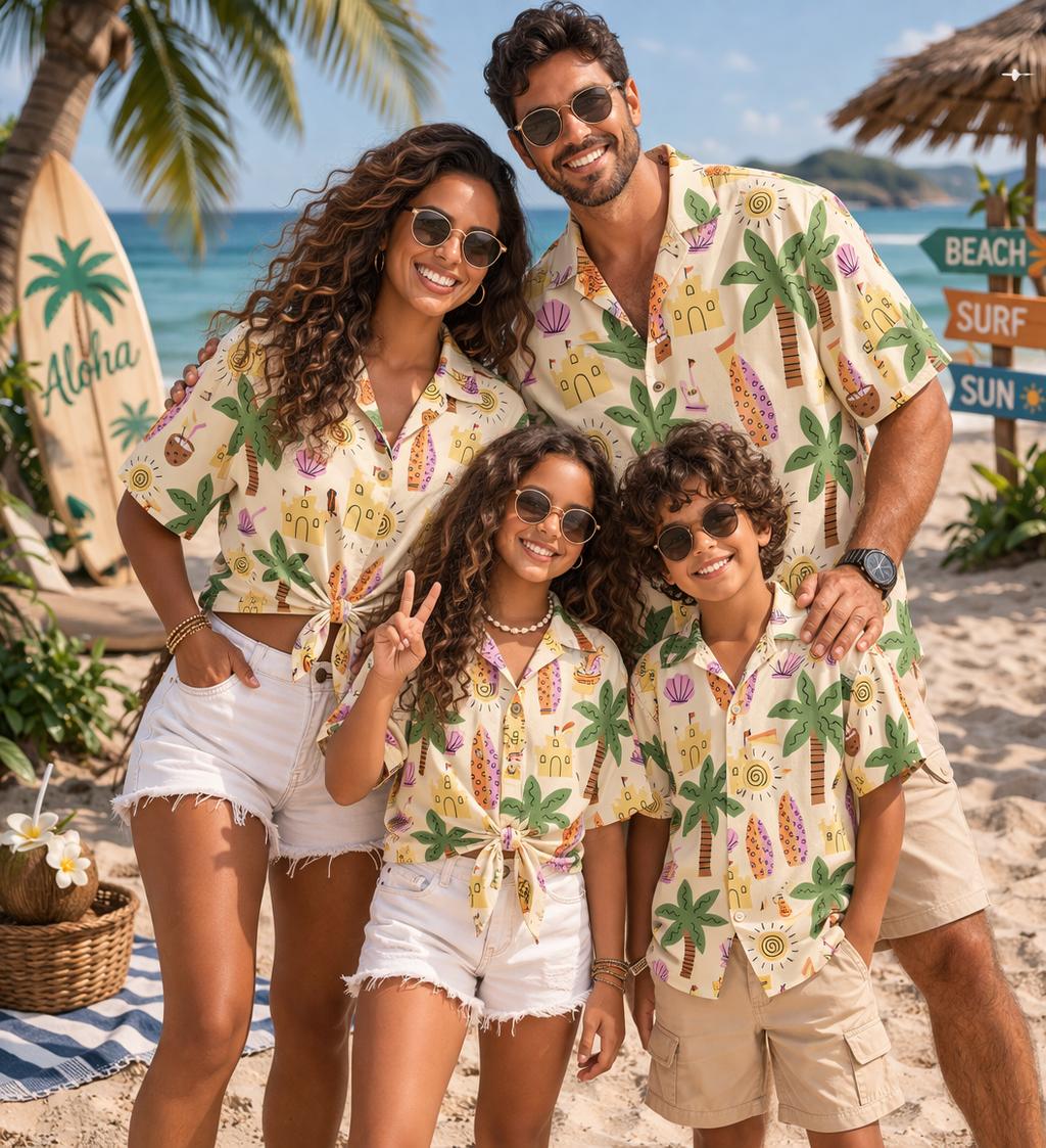 The Plant Parent - Hawaii Çocuk Gömleği Bitki Çiçek Hindistan