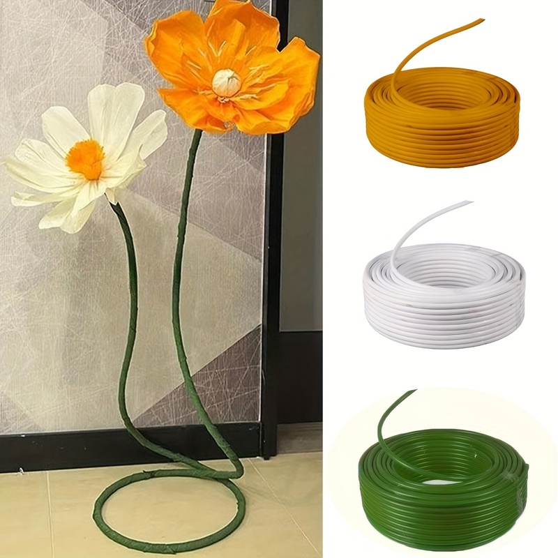 Plant Support Stake - 5M Kesilebilir, Esnek, Çiçek Sapı Şeklinde,