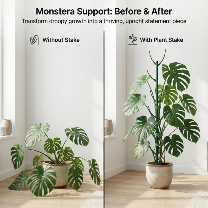 Plant Support Stake - Monstera Bitki Destek Çubukları 5 Destek