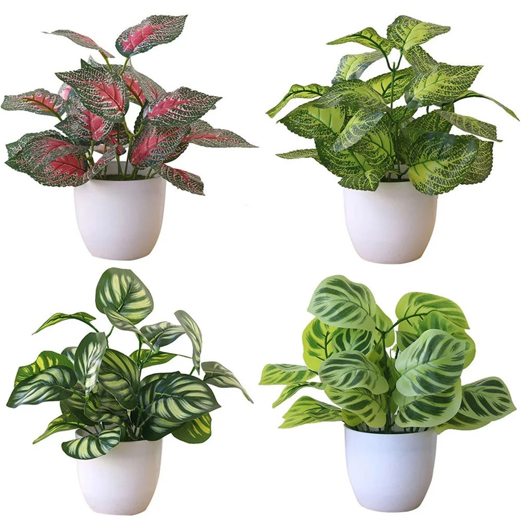 Snake Plant - 1 adet yapay yeşillik saksı Bonsai