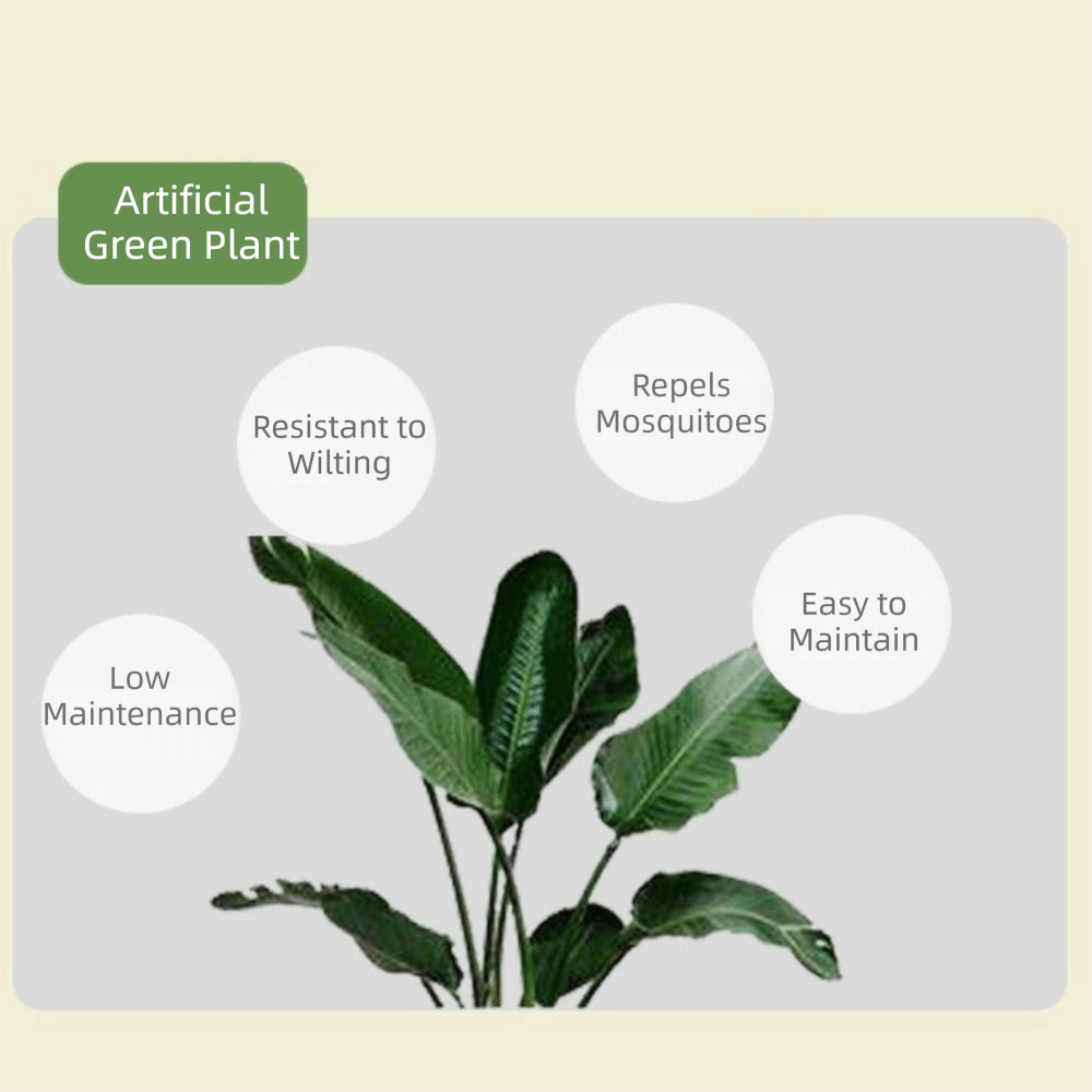 Yeşil Plastik Yapay Ficus Ağac - Snake Plant incelemesi ve fiyatı