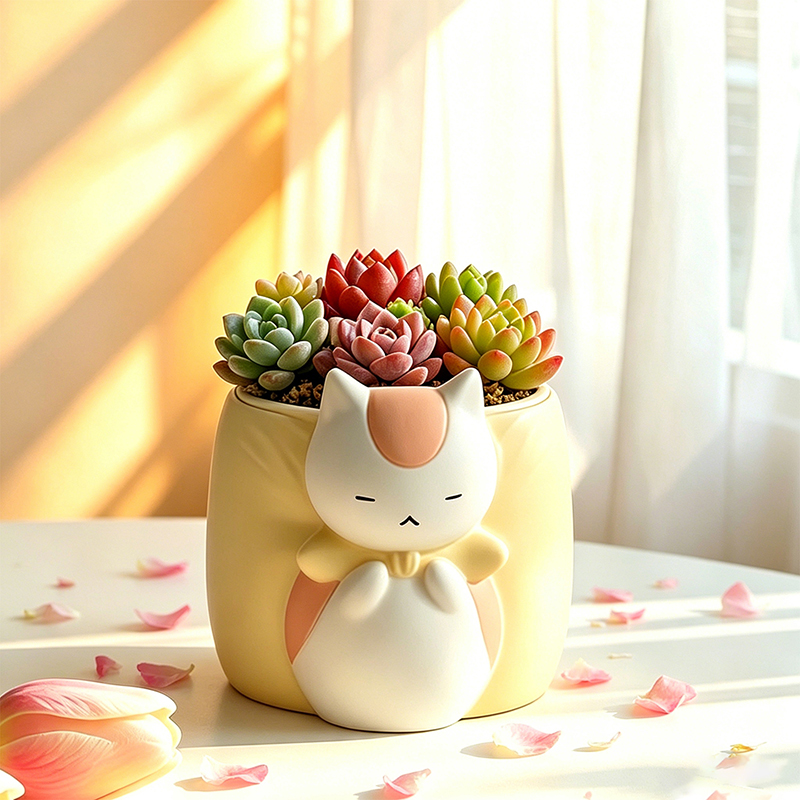 Uykulu Tombul Kedi Reçine Suku - Snake Plant Ceramic incelemesi ve fiyatı