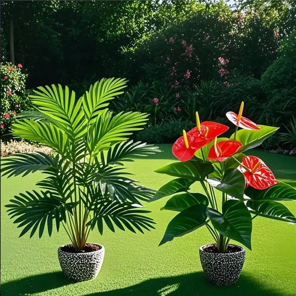 2 takım Büyük Yapay Palmiye Bi - Fiddle Leaf Fig incelemesi ve fiyatı