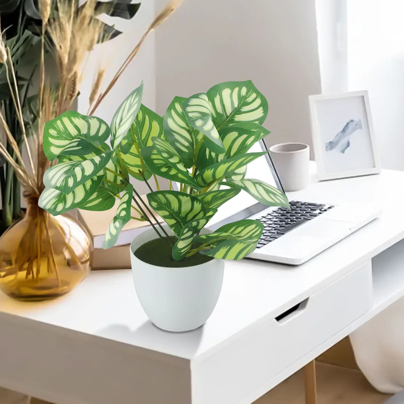1 adet yapay yeşillik saksı Bo - Snake Plant incelemesi ve fiyatı